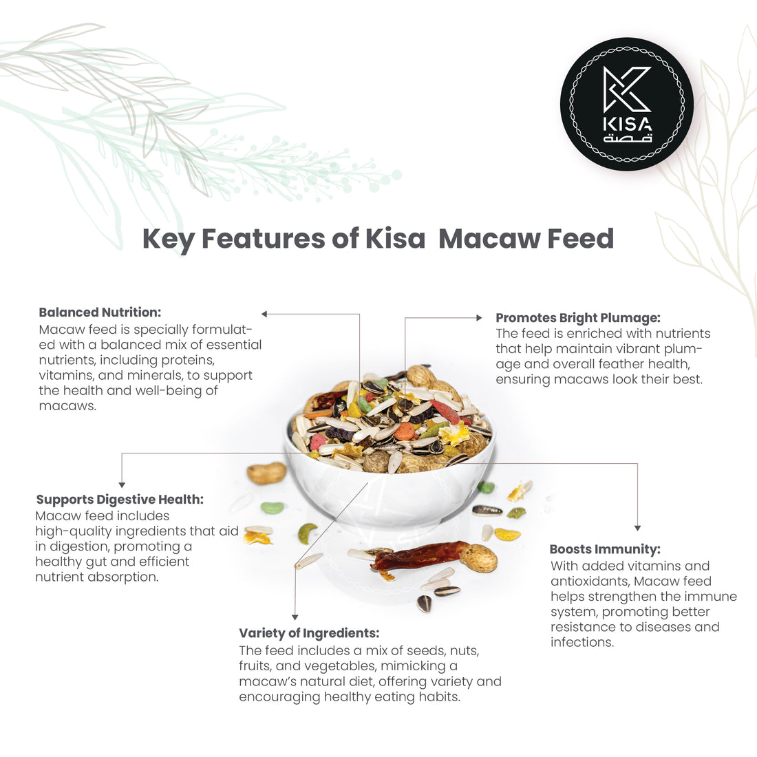 PARROT FRUITS FEED / MACAW FEED