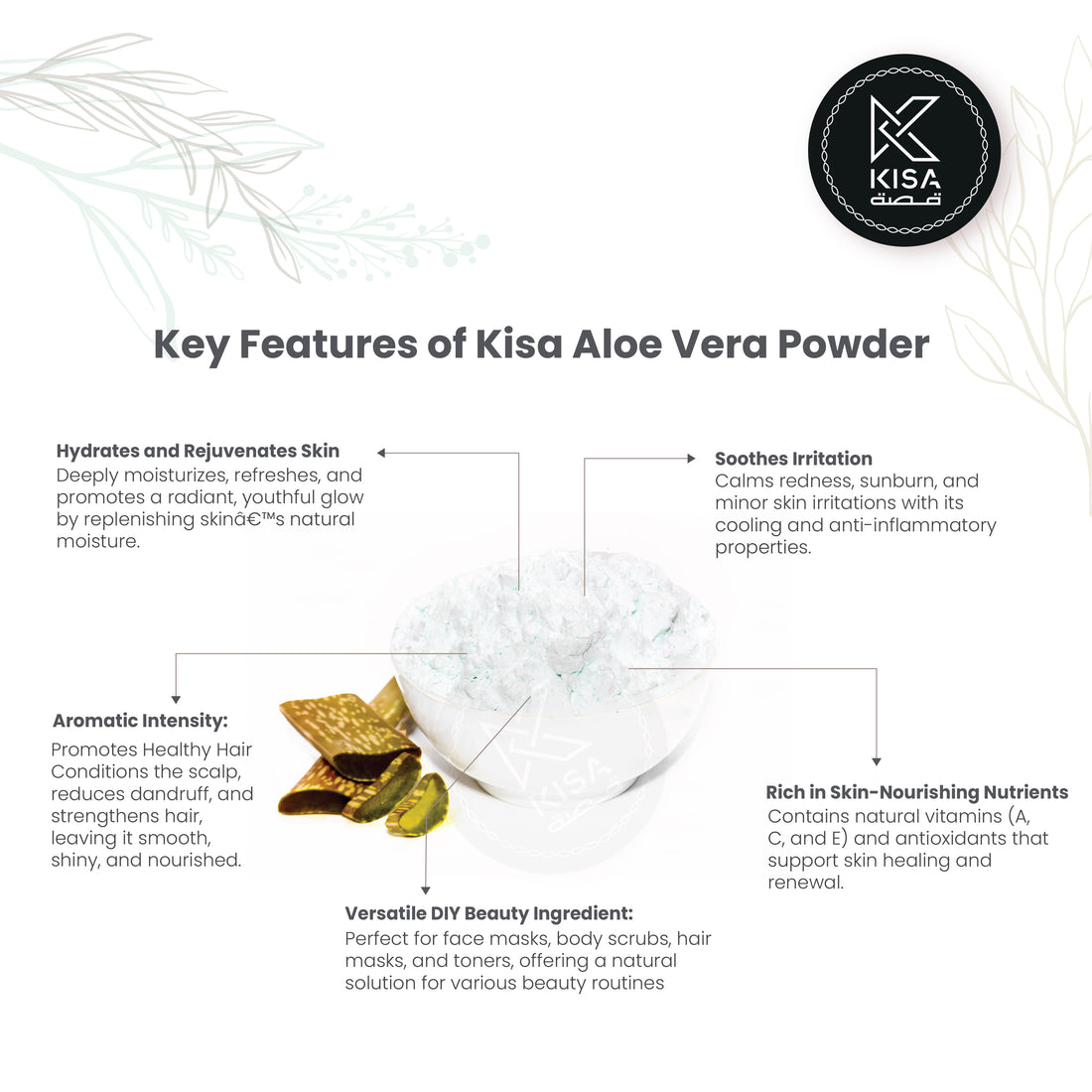 KISA PURE ALOE VERA POWDER