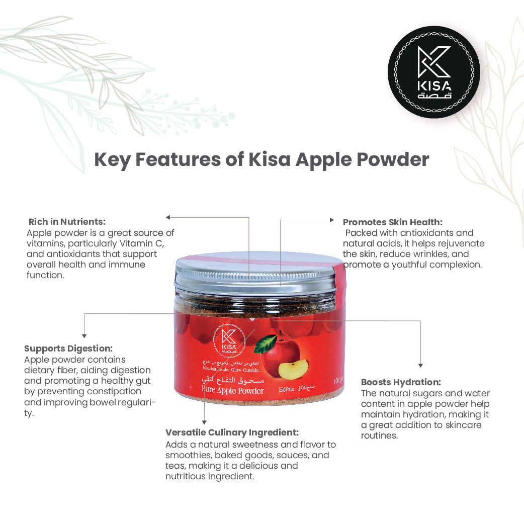 KISA PURE APPLE POWDER 100 GM BOTTLE