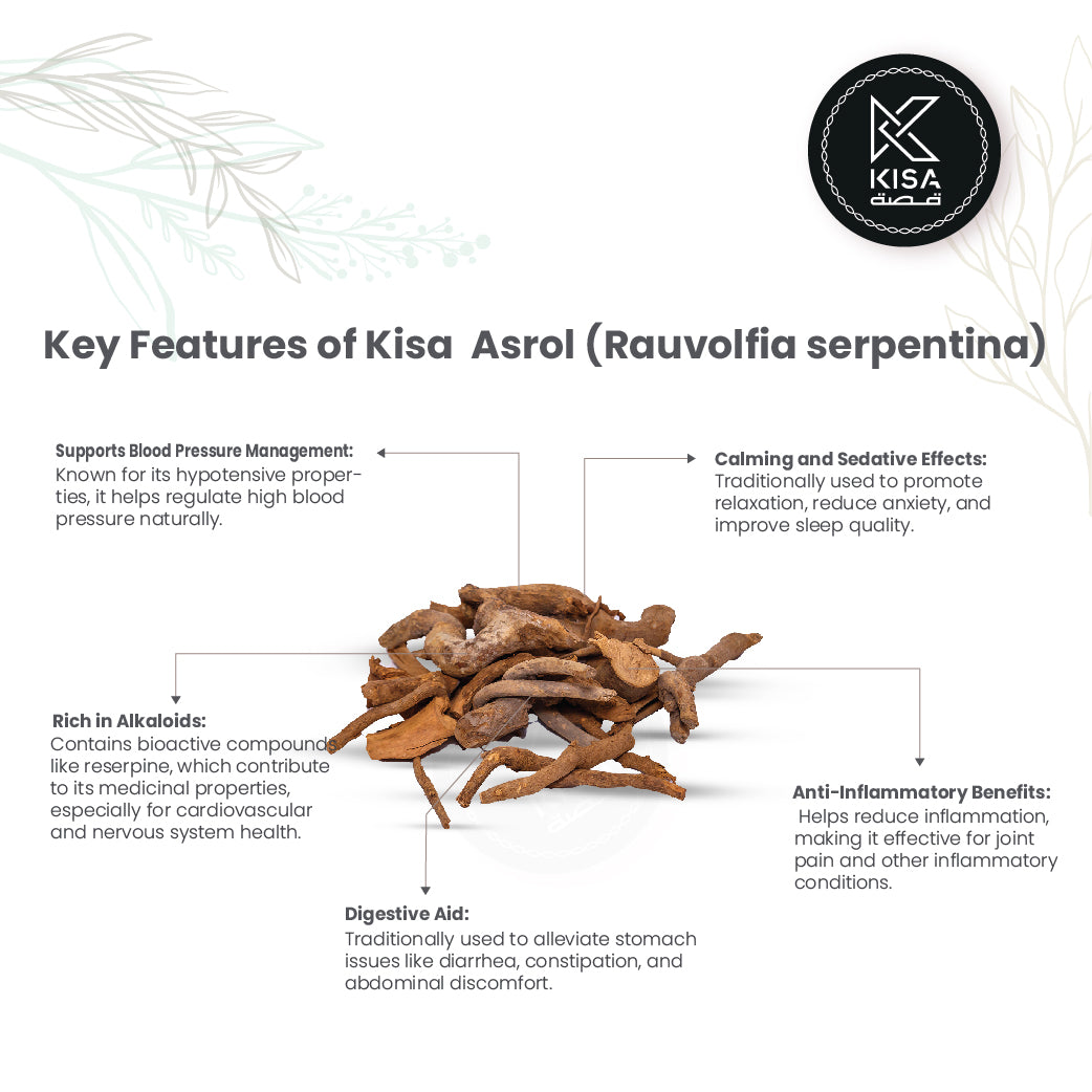 ASROL - CHOTI CHANDAN /RAUVOLFIA SERPENTINA /SNAKE ROOTS