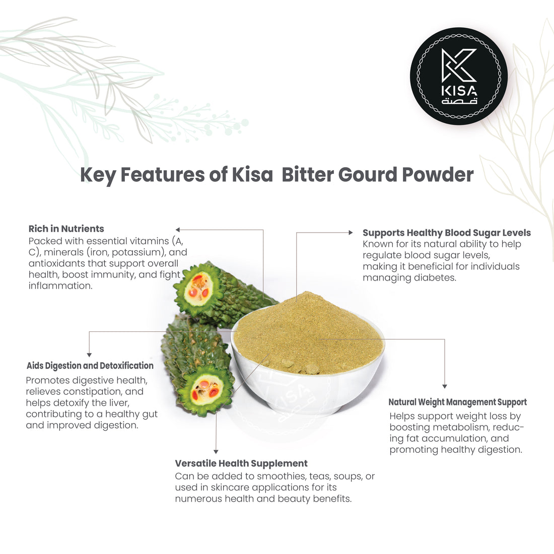 KISA PURE BITTER GOURD POWDER