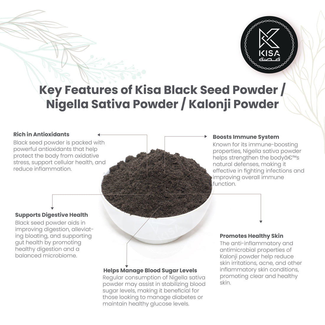 BLACK SEED POWDER / NIGELLA SATIVA