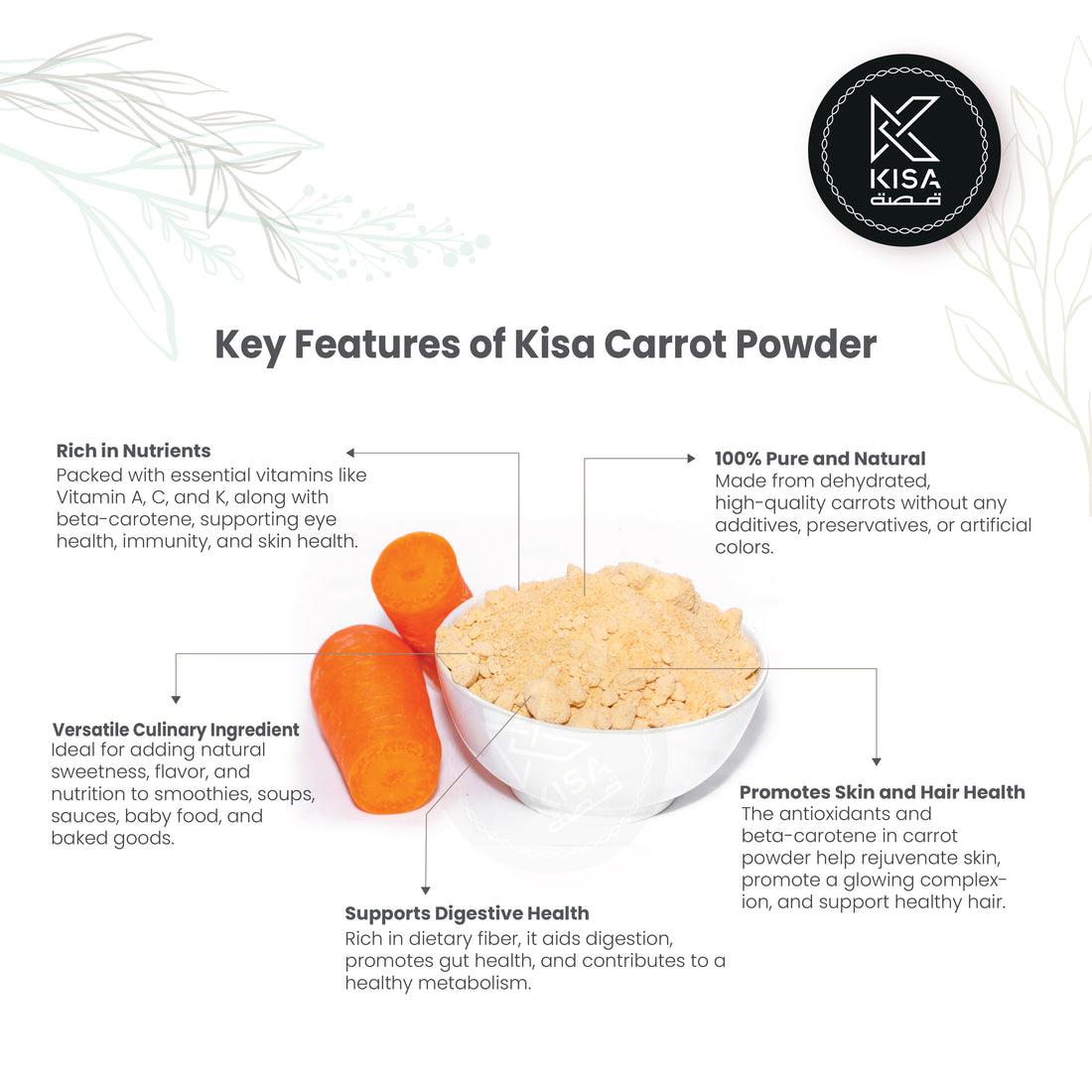 KISA PURE CARROT POWDER