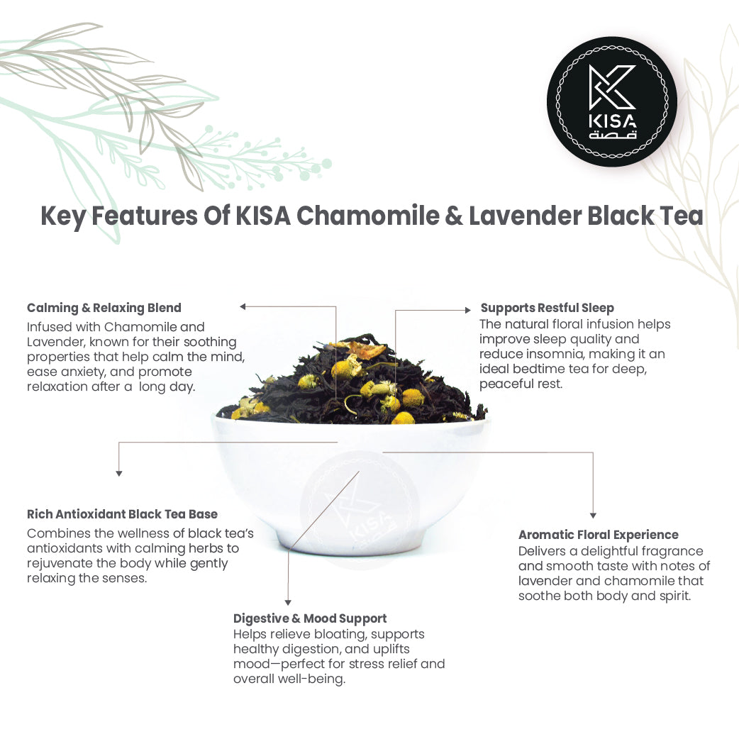 KISA CHAMOMILE & LAVENDER BLACK TEA