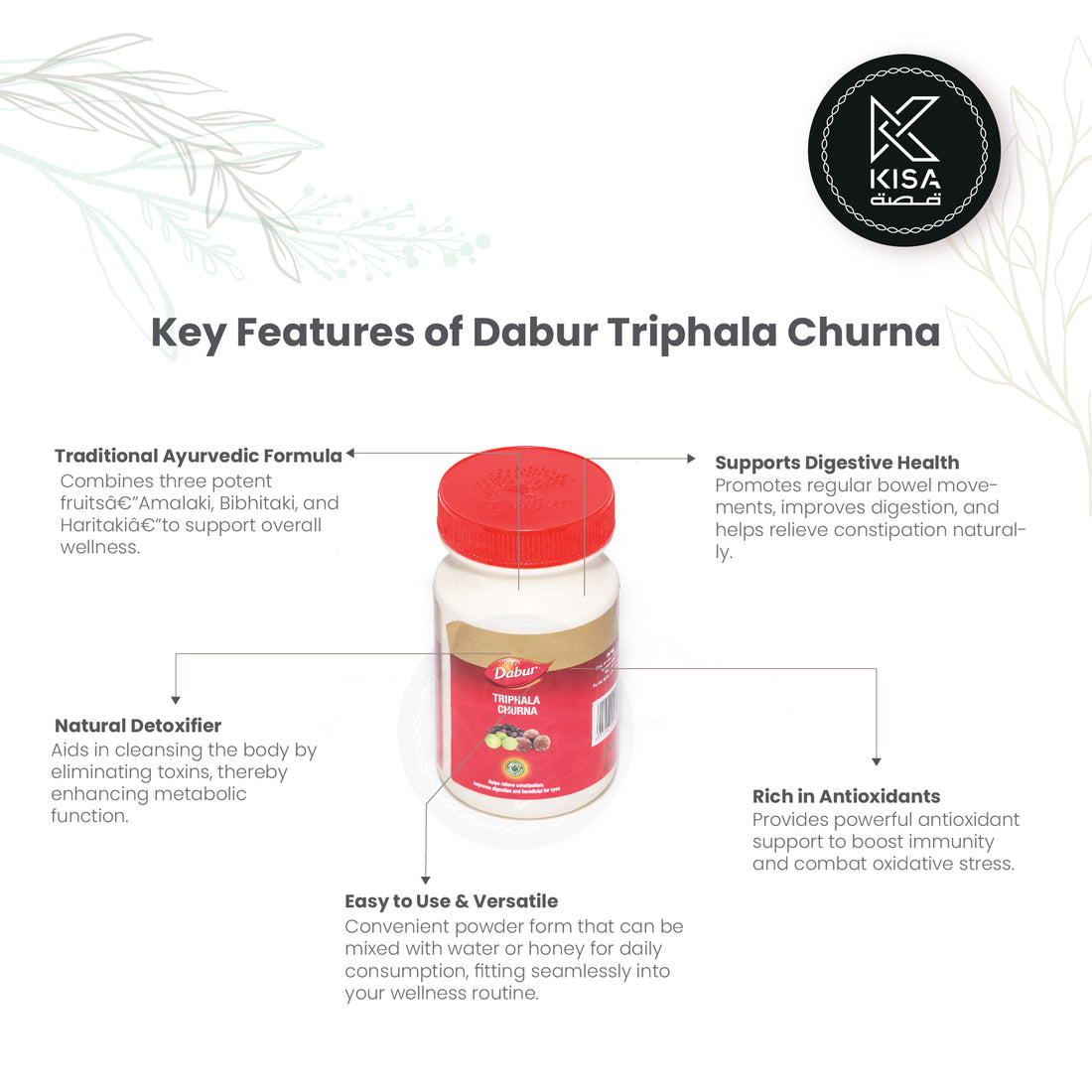DABUR TRIPHALA POWDER 120 gm / TRIPHALA CHURNA