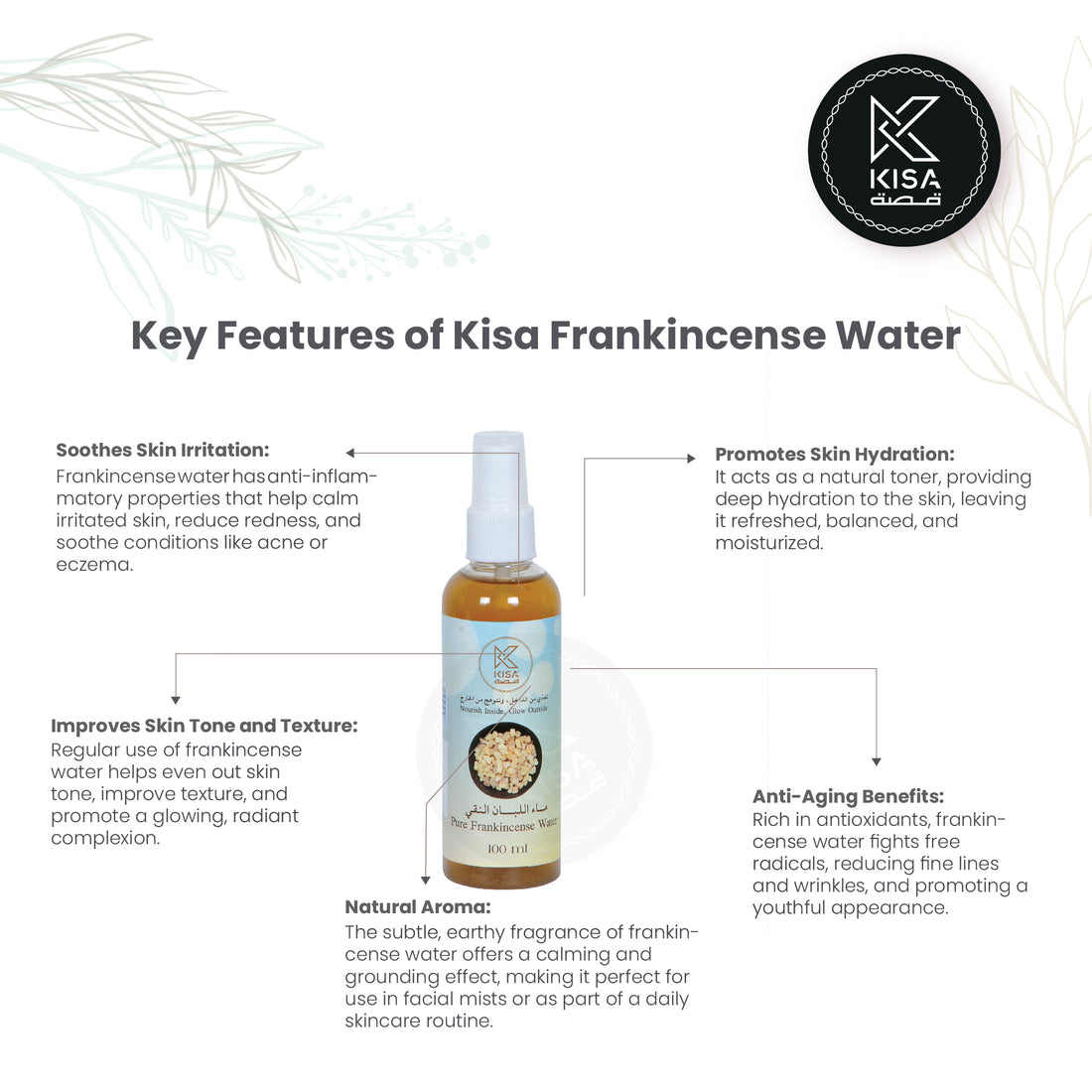 KISA PURE FRANKINCESS WATER