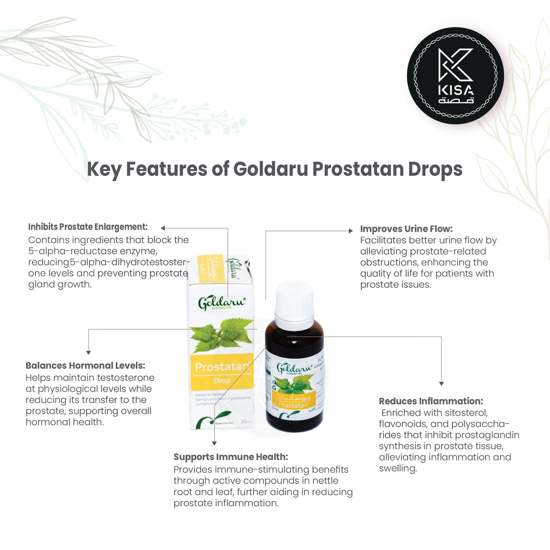 GOLDARU  POSTATAN HERBAL DROP 30 ML