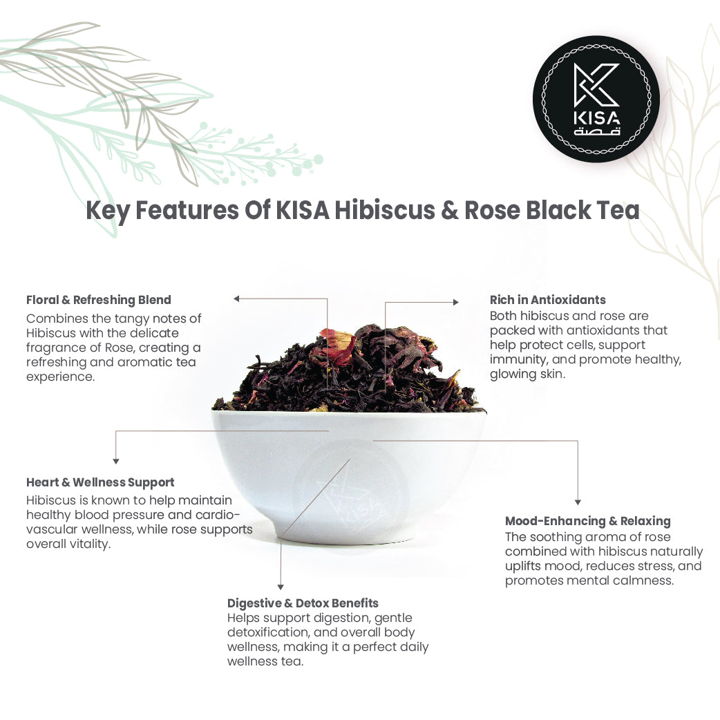 KISA HIBISCUS & ROSE BLACK TEA