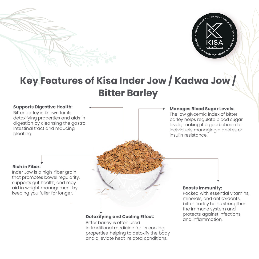 KADUVA JOW - SHAHEER BITTER / INDRA JAU / BITTER BARLEY