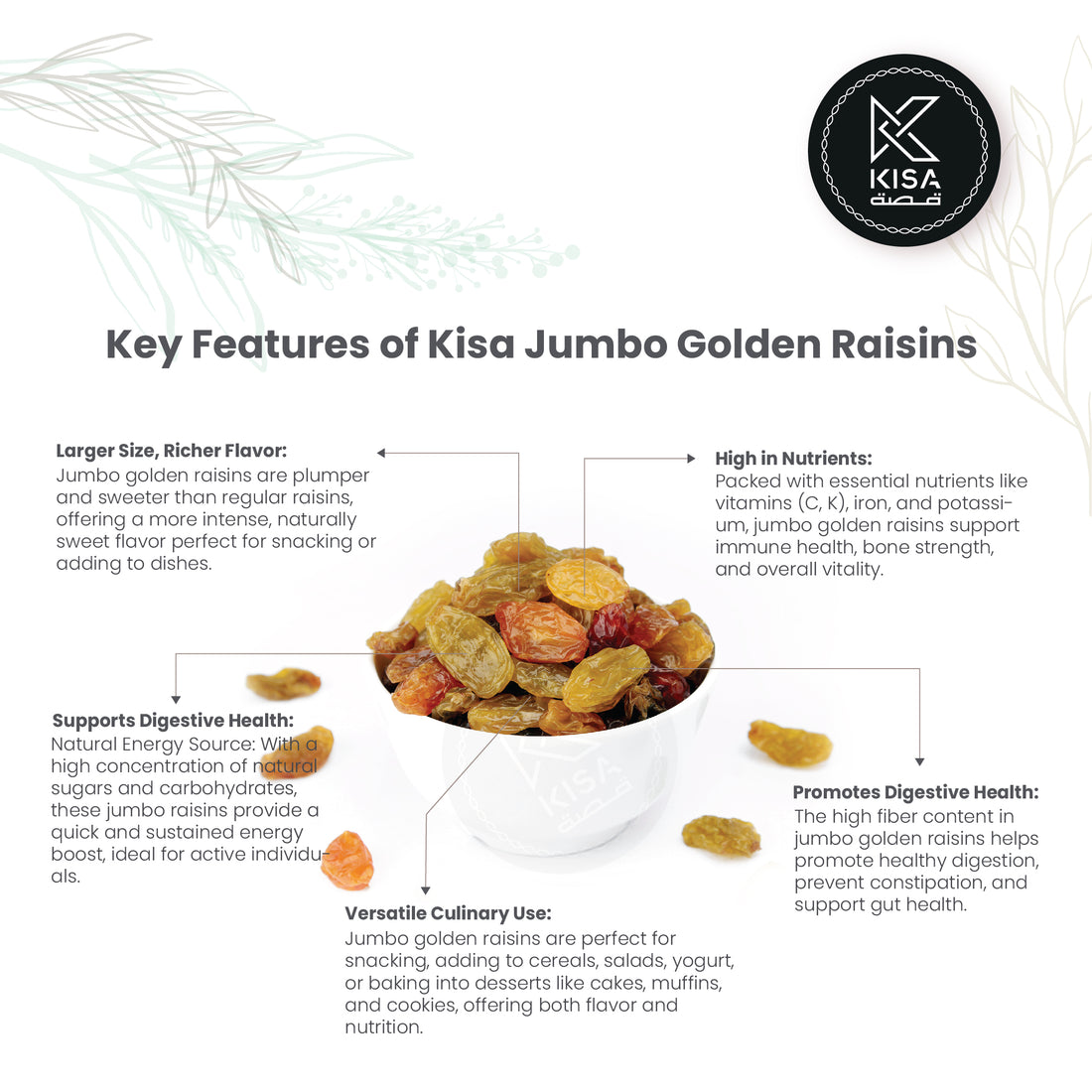 RAISINS GOLDEN JUMBO/MUNAKKA