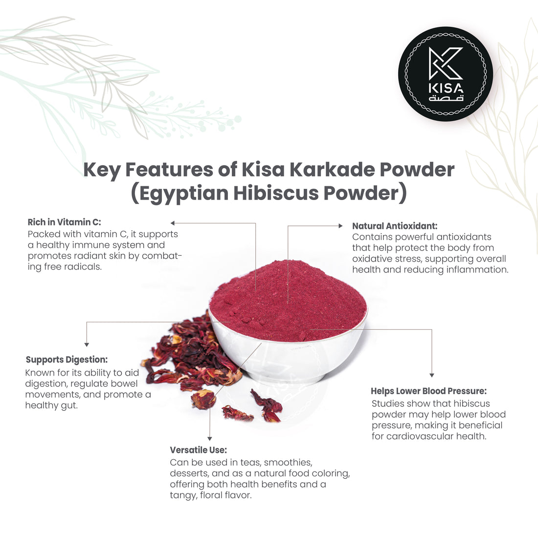 KARKADE POWDER /KARKADEER- POWDER / EGYTIAN HIBISCUS POW