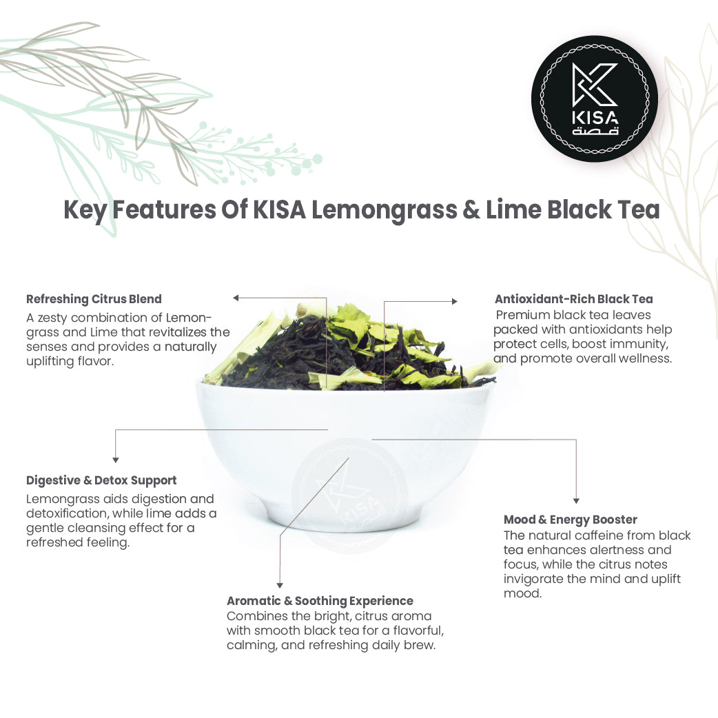KISA LEMON GRASS & LIME BLACK TEA