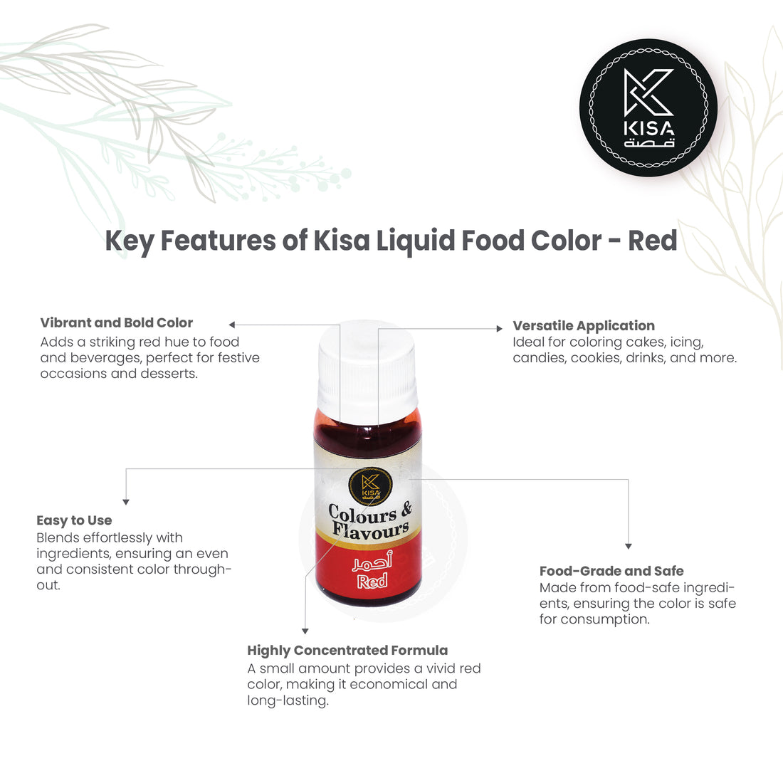 LIQUID FOOD COLOR - RED    28 ML