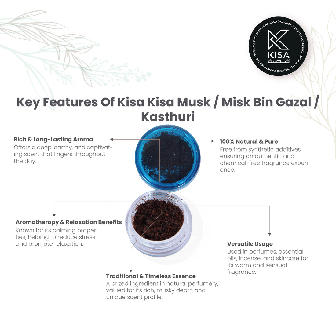 MUSK / MISK BIN GAZAL / KASTHURI - 1 gm