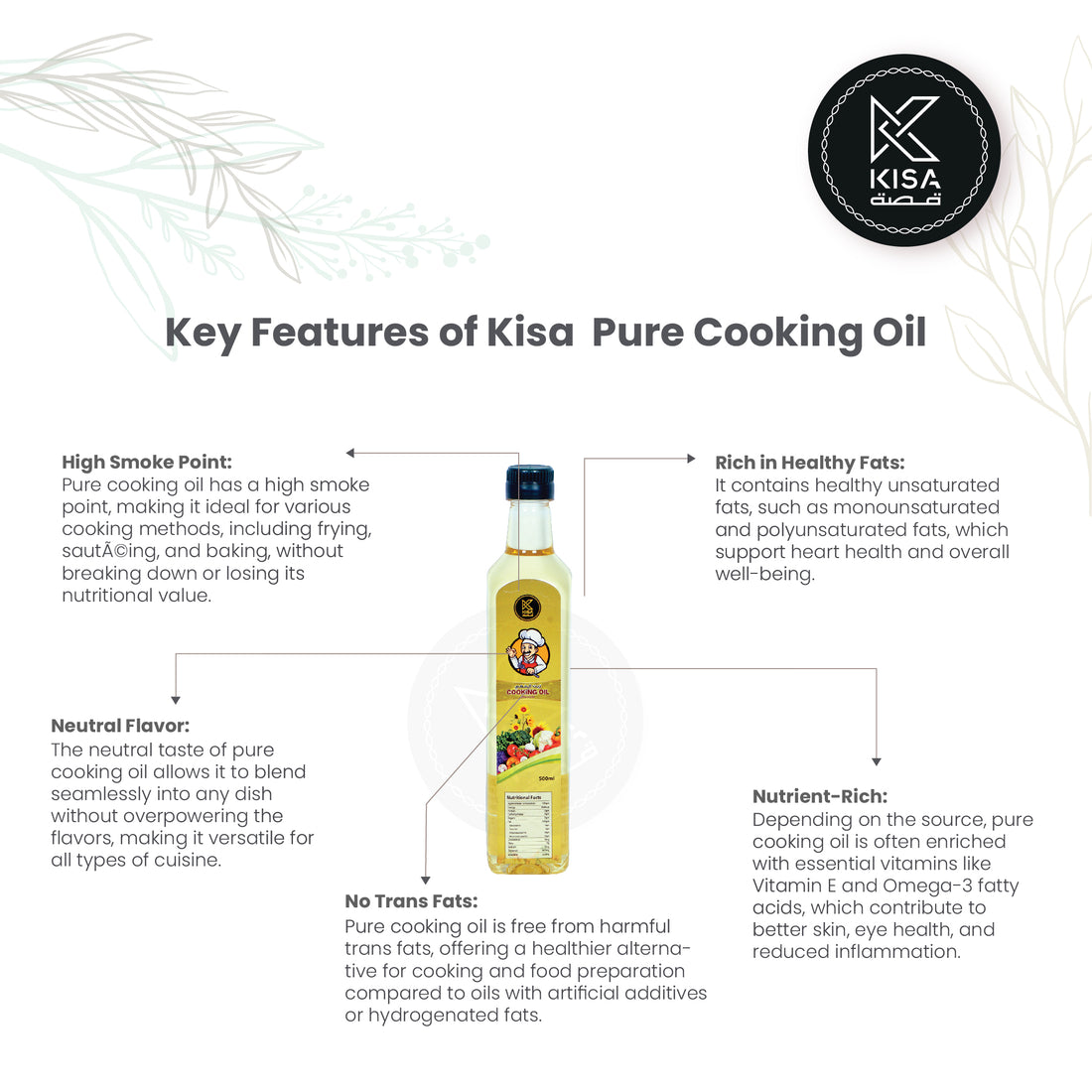 KISA COOKING OIL 500 ML