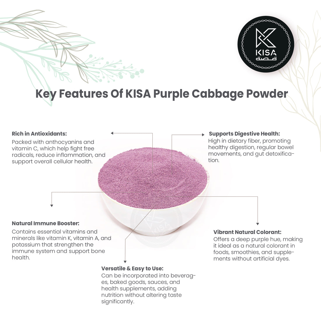 KISA PURE PURPLE CABBAGE POWDER