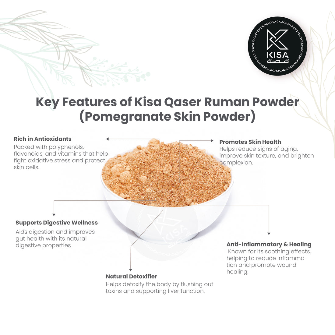 QASAR RUMAN  POWDER / POMEGRANATE FRUIT SKIN POWDER
