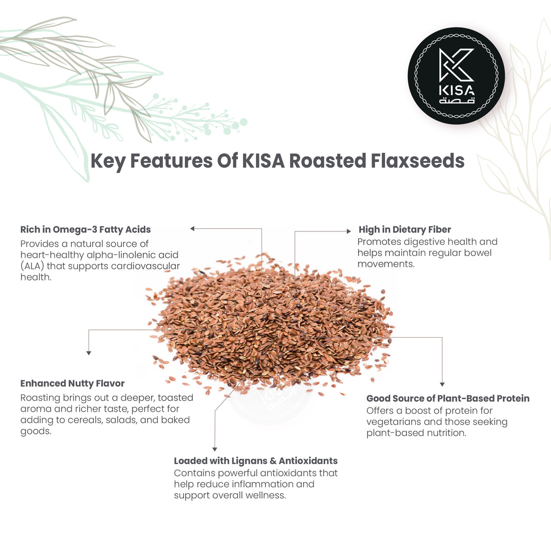 ROASTED FLAXSEEDS