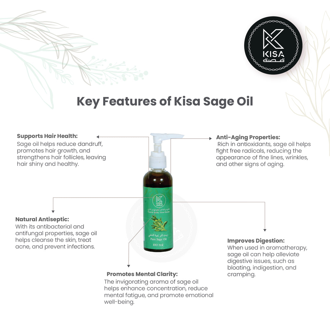 KISA PURE MARAMIA - SAGE OIL 100 ML