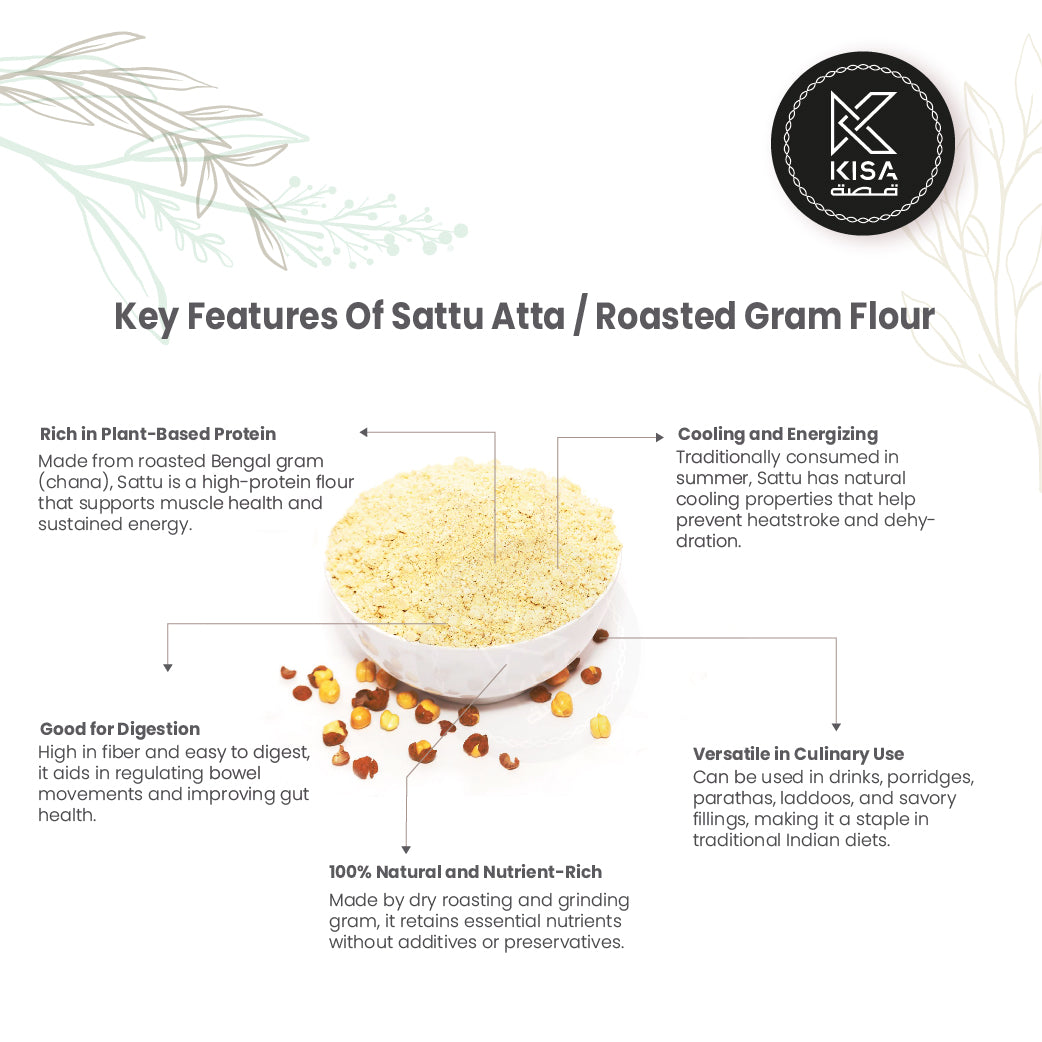 SATTU ATTA - ROASTED BLACK GRAM FLOUR