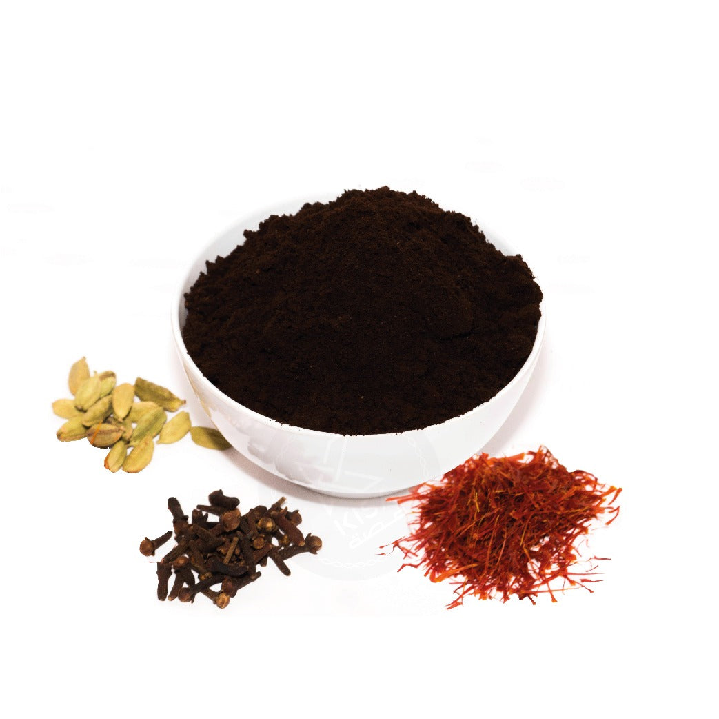 TURKISH COFFEE POWDER- TURKISH DARK(FULL ROAST) WITH CARDAMOM , CLOVE & SAFFRON
