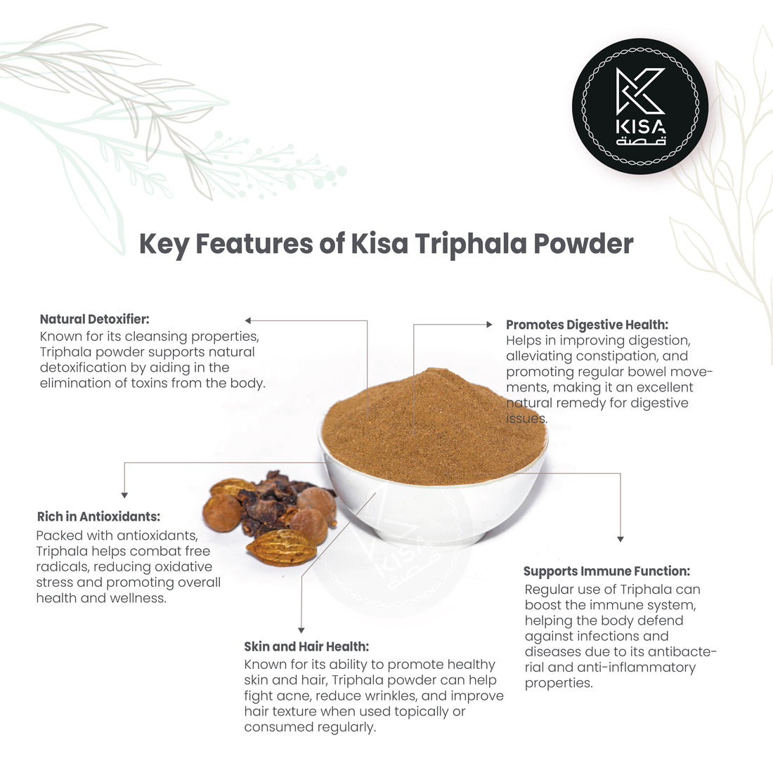 KISA PURE TRIPHALA POWDER