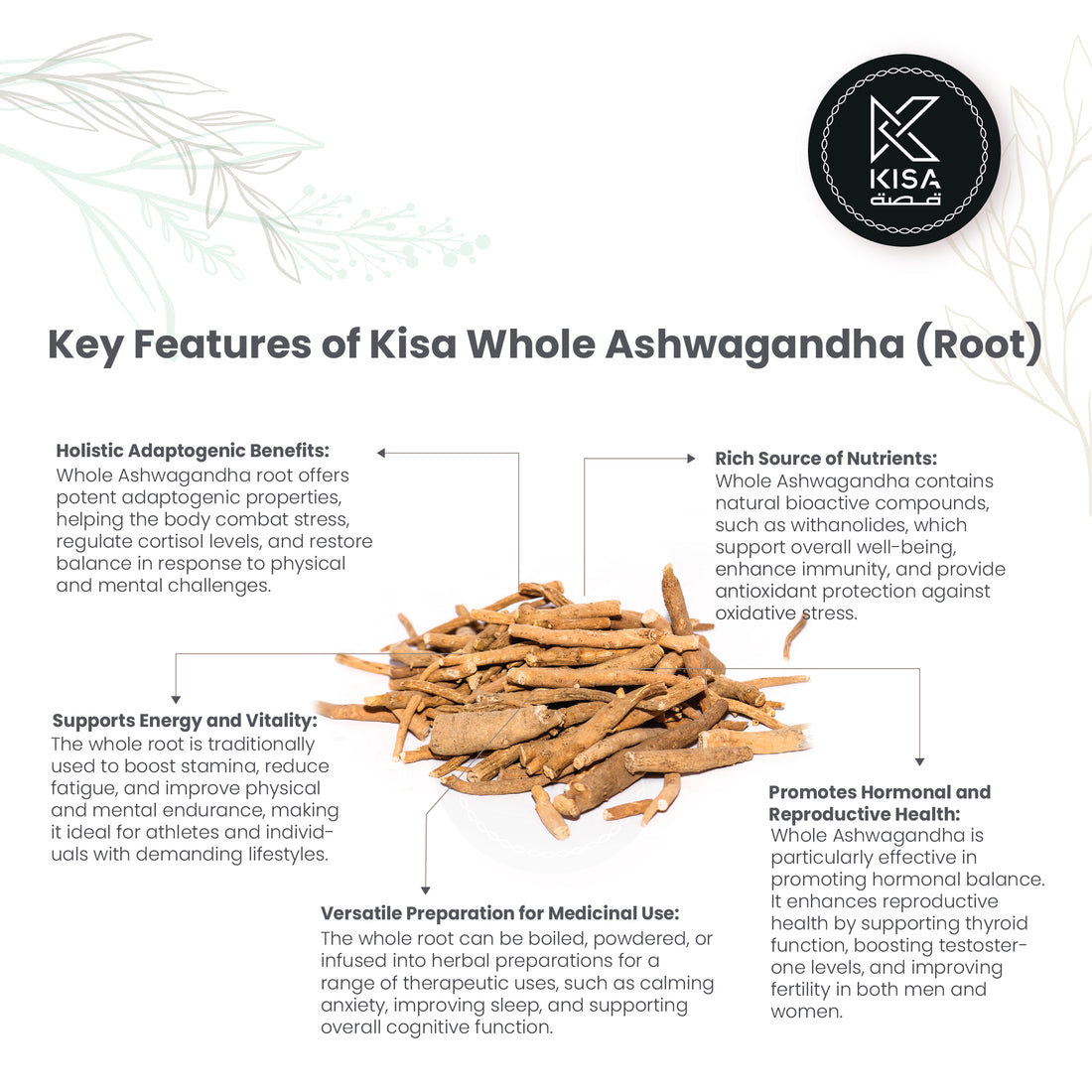 ASHWAGANDHA WHOLE /WITHANIA SOMNIFERA