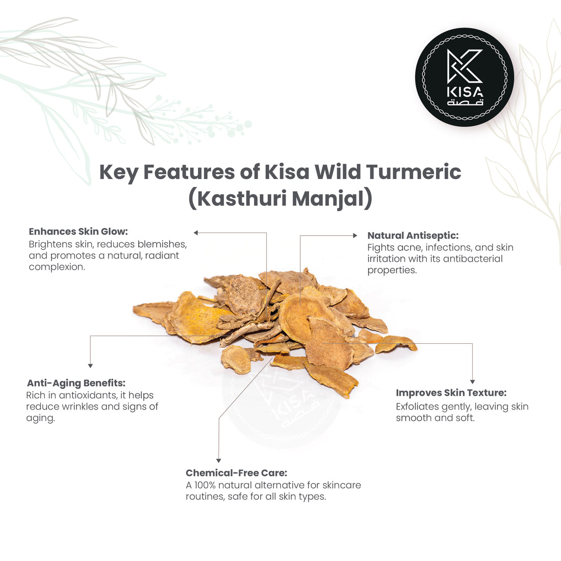 DRIED  KASTHURI TURMERIC SLICES