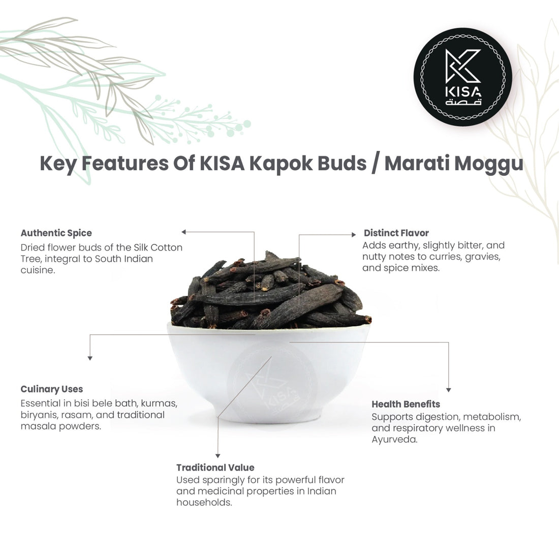 KAPOK BUDS /MARATHI MOGGU